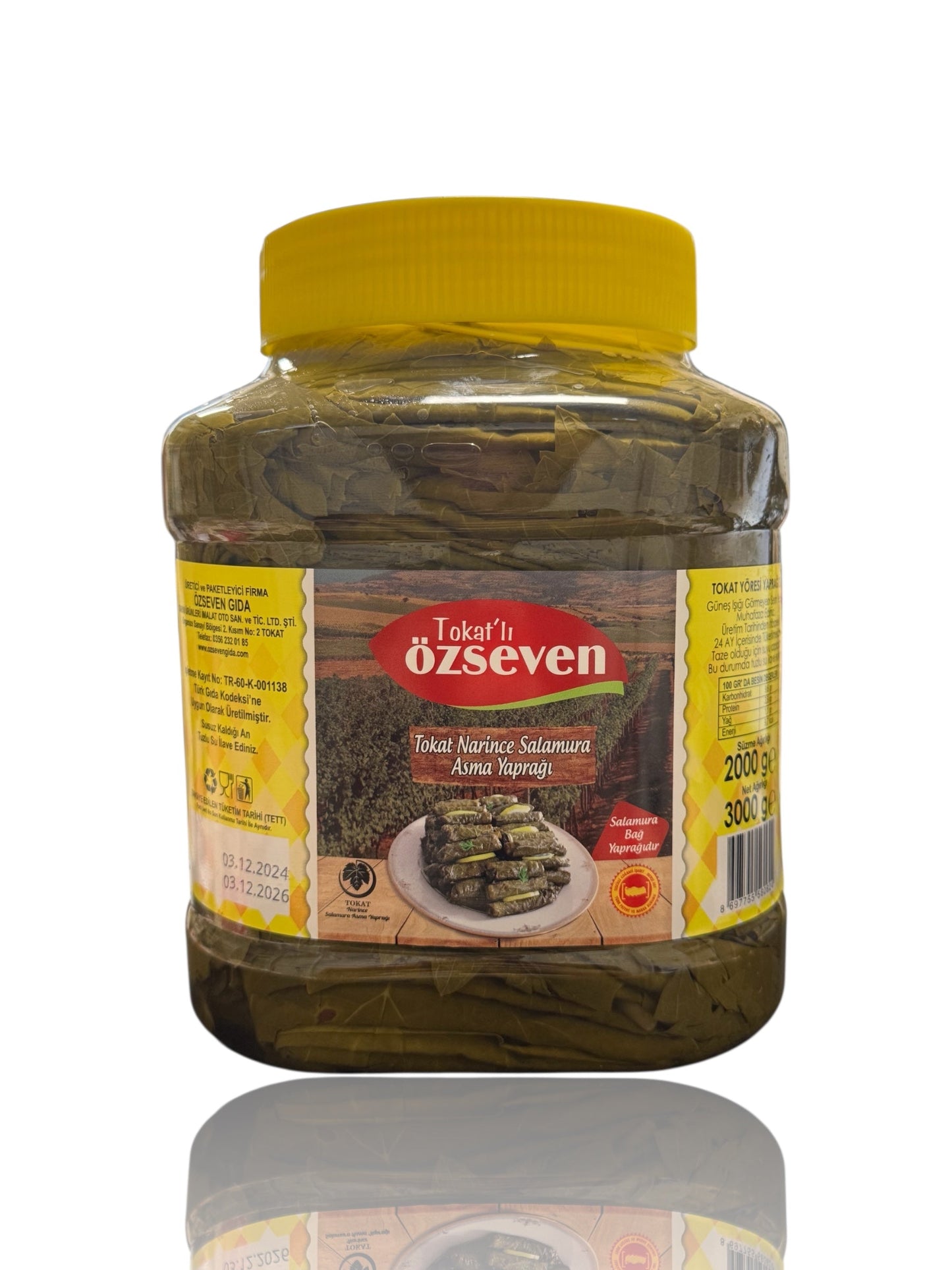 Tokat Salamura Bağ Yaprağı 3Kg