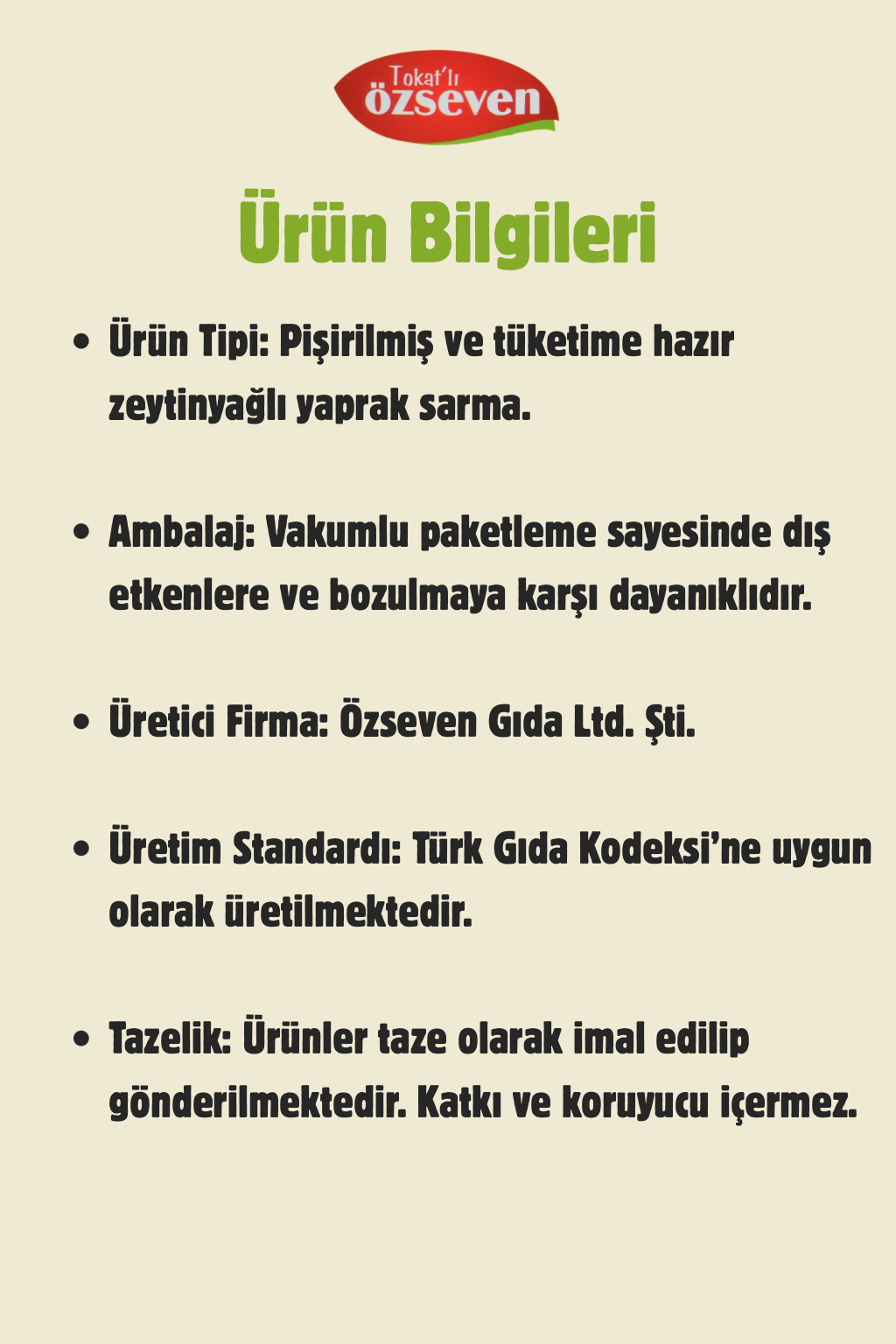 Yemeye Hazır Zeytinyağlı Yaprak Sarma 1kg